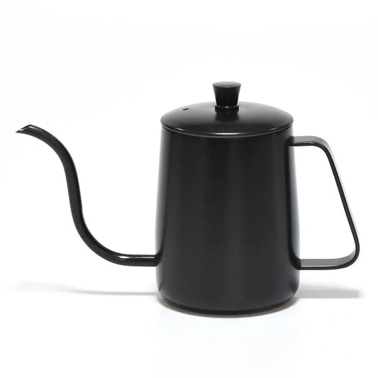 Hot sell 350/600ml hand drip coffee pouring kettle 304 stainless steel pour over gooseneck tea pot for kitchen hotel